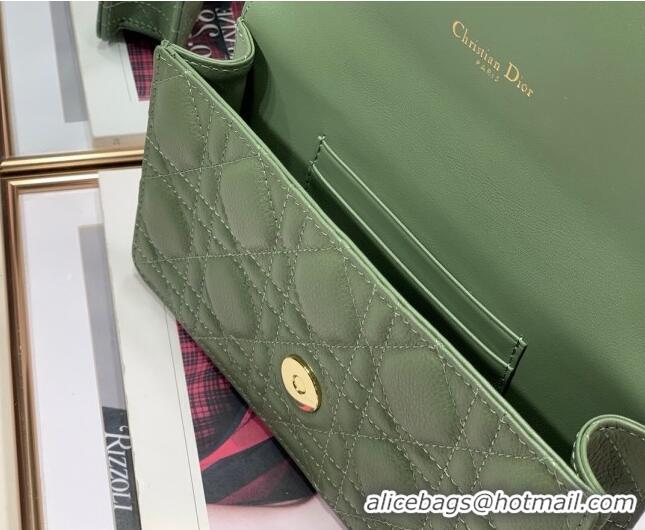 Well Crafted Dior Caro Chain Belt Bag D08241 Green 2023