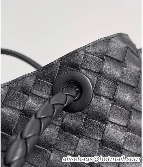 Grade Design Bottega Veneta Large Andiamo Top Handle Bag in Intrecciato Leather 743575 Black 2023