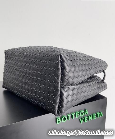 Grade Design Bottega Veneta Large Andiamo Top Handle Bag in Intrecciato Leather 743575 Black 2023