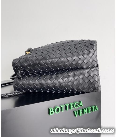 Grade Design Bottega Veneta Large Andiamo Top Handle Bag in Intrecciato Leather 743575 Black 2023