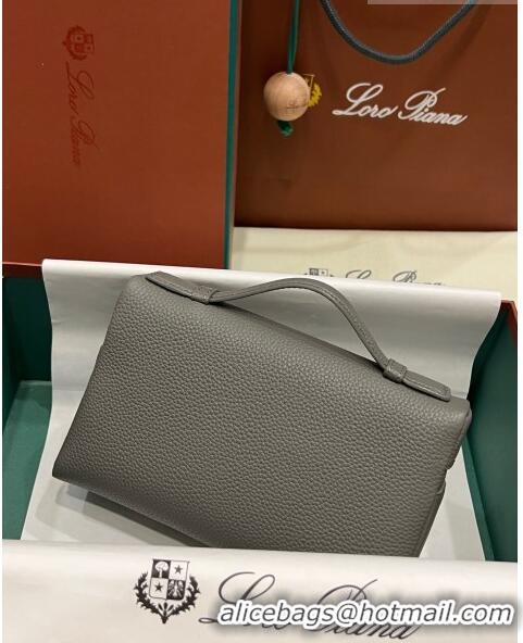 Buy Discount Loro Piana Extra Pocket L19 Pouch in Calfskin LP5437 Grey 03/Silver 2023