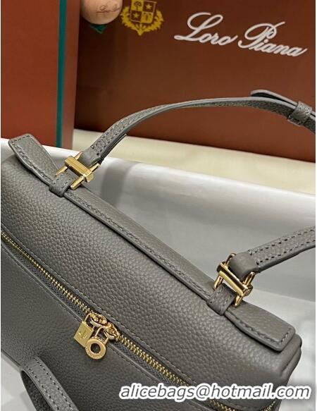 Low Cost Loro Piana Extra Pocket L19 Pouch in Calfskin LP5437 Grey 02/Gold 2023