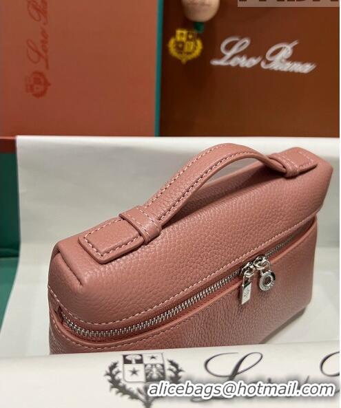 Good Quality Loro Piana Extra Pocket L19 Pouch in Calfskin LP5437 Pink 02/Silver 2023