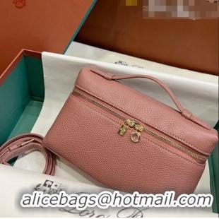 Discount Loro Piana Extra Pocket L19 Pouch in Calfskin LP5437 Pink 02/Gold 2023