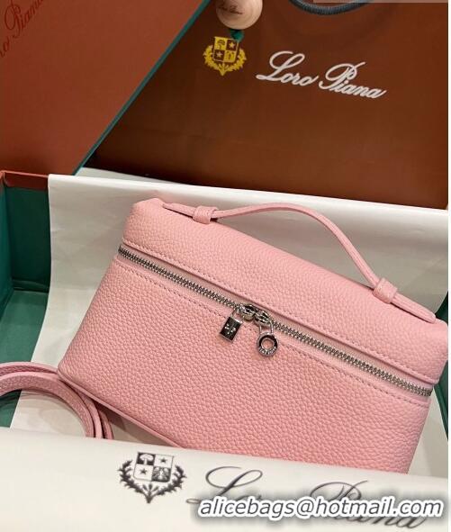 Market Sells Loro Piana Extra Pocket L19 Pouch in Calfskin LP5437 Pink/Silver 2023