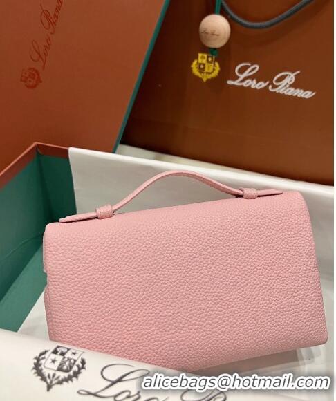 Inexpensive Loro Piana Extra Pocket L19 Pouch in Calfskin LP5437 Pink/Gold 2023