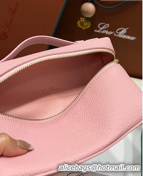 Inexpensive Loro Piana Extra Pocket L19 Pouch in Calfskin LP5437 Pink/Gold 2023