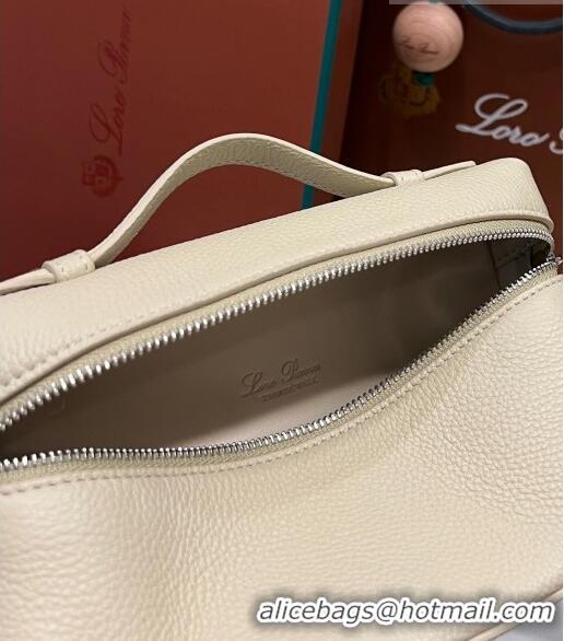 Affordable Price Loro Piana Extra Pocket L19 Pouch in Calfskin LP5437 Beige/Silver 2023