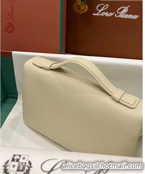 Affordable Price Loro Piana Extra Pocket L19 Pouch in Calfskin LP5437 Beige/Silver 2023