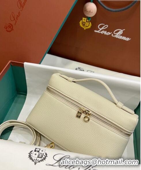 Buy Fashionable Loro Piana Extra Pocket L19 Pouch in Calfskin LP5437 Beige/Gold 2023