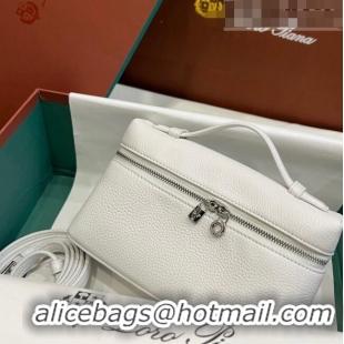 Good Looking Loro Extra Pocket L19 Pouch in Calfskin LP5437 White/Silver 2023