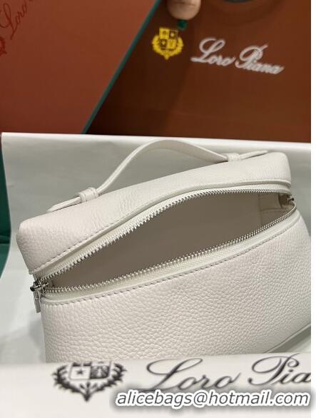 Good Looking Loro Extra Pocket L19 Pouch in Calfskin LP5437 White/Silver 2023