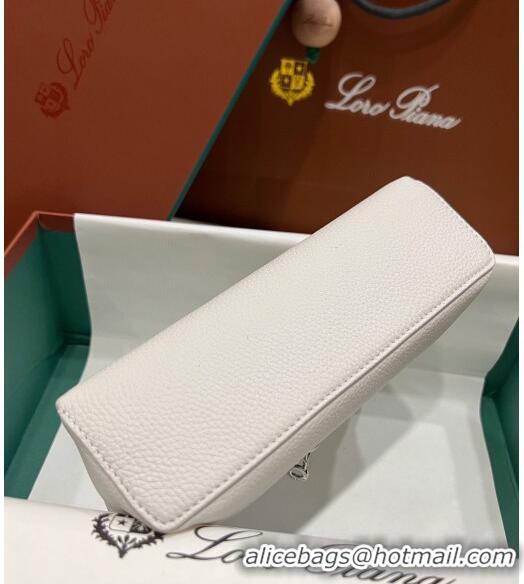 Good Looking Loro Extra Pocket L19 Pouch in Calfskin LP5437 White/Silver 2023