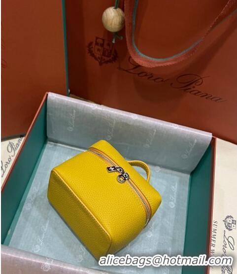 Grade Design Loro Piana Extra Pocket L11.5 Pouch in Calfskin LP5439 Yellow/Silver 2023