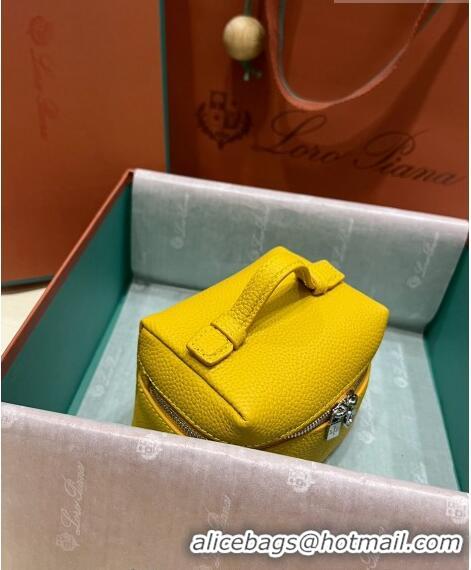 Grade Design Loro Piana Extra Pocket L11.5 Pouch in Calfskin LP5439 Yellow/Silver 2023