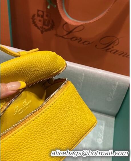 Grade Design Loro Piana Extra Pocket L11.5 Pouch in Calfskin LP5439 Yellow/Silver 2023