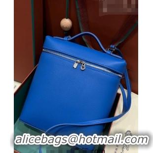 Good Product Loro Piana Extra Pocket Backpack Bag L23.5 in Calfskin Cobalt LP5440 Blue/Silver 2023