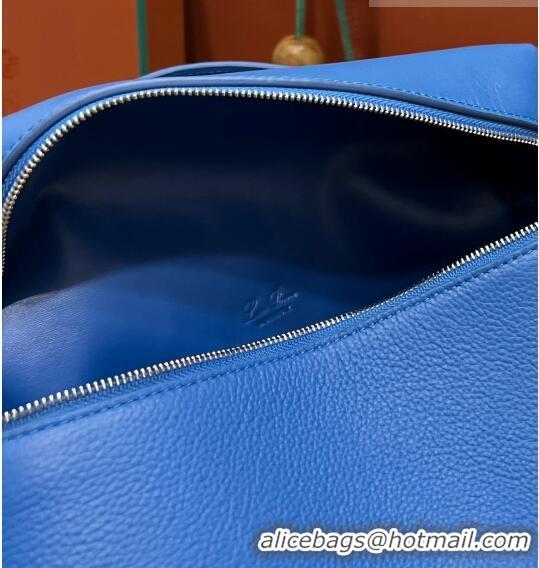 Top Quality Loro Piana Extra Pocket Pouch L27 in Calfskin LP5441 Blue 2/Silver 2023