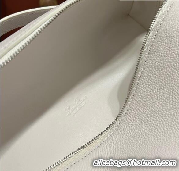 Well Crafted Loro Piana Extra Pocket Pouch L27 in Calfskin LP5441 Optic White/Silver 2023