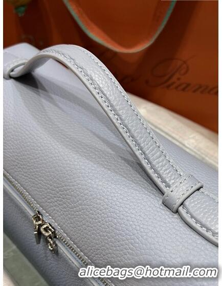 Top Grade Loro Piana Extra Pocket Pouch L27 in Calfskin LP5441 Grey 2/Silver 2023