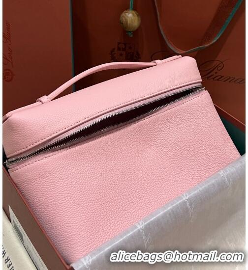 Pretty Style Loro Piana Extra Pocket Pouch L27 in Calfskin LP5441 Light Pink/Silver 2023