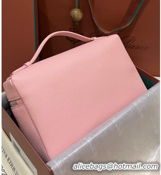 Pretty Style Loro Piana Extra Pocket Pouch L27 in Calfskin LP5441 Light Pink/Silver 2023