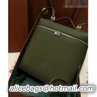 Classic Specials Loro Piana Extra Pocket Backpack Bag L23.5 in Calfskin LP5445 Green 2 2023