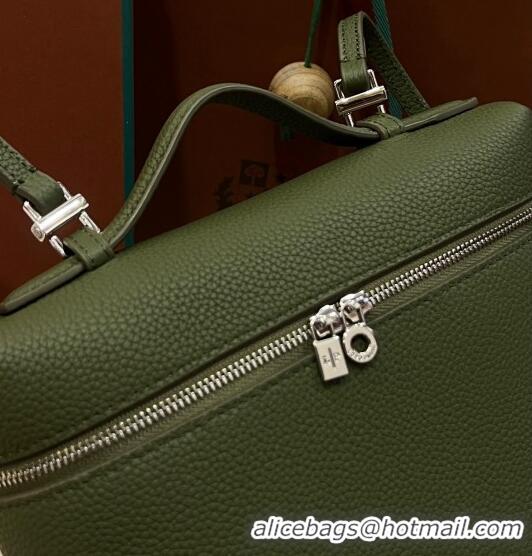 Classic Specials Loro Piana Extra Pocket Backpack Bag L23.5 in Calfskin LP5445 Green 2 2023