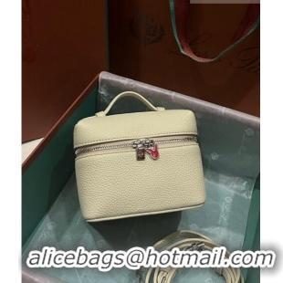 Unique Grade Loro Piana Extra Pocket L11.5 Pouch in Calfskin with Rabbit Charm LP5451 Beige 2023