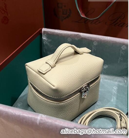 Unique Grade Loro Piana Extra Pocket L11.5 Pouch in Calfskin with Rabbit Charm LP5451 Beige 2023