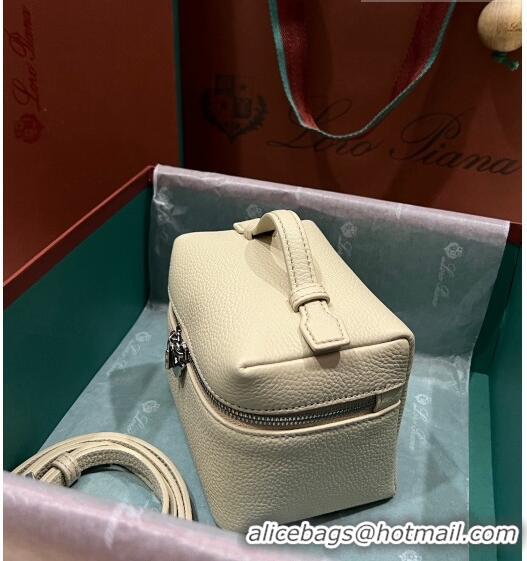 Unique Grade Loro Piana Extra Pocket L11.5 Pouch in Calfskin with Rabbit Charm LP5451 Beige 2023