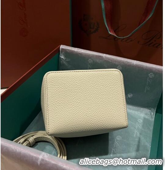 Unique Grade Loro Piana Extra Pocket L11.5 Pouch in Calfskin with Rabbit Charm LP5451 Beige 2023