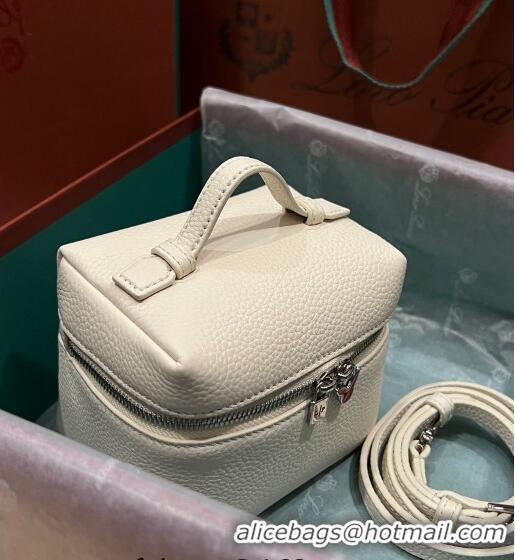 Promotional Loro Piana Extra Pocket L11.5 Pouch in Calfskin with Rabbit Charm LP5451 Cream White 2023