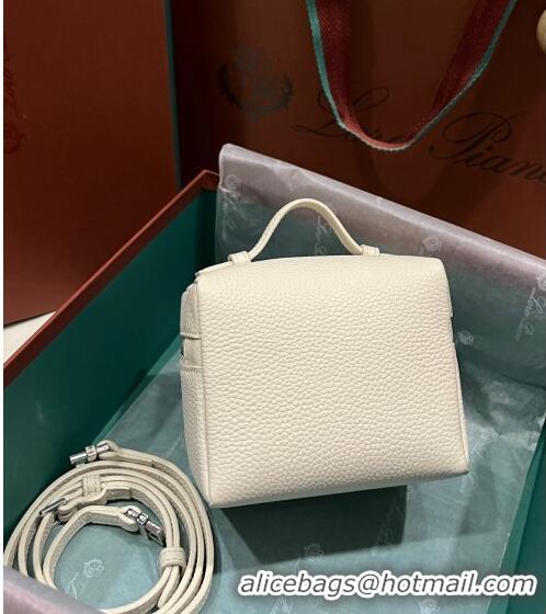 Promotional Loro Piana Extra Pocket L11.5 Pouch in Calfskin with Rabbit Charm LP5451 Cream White 2023