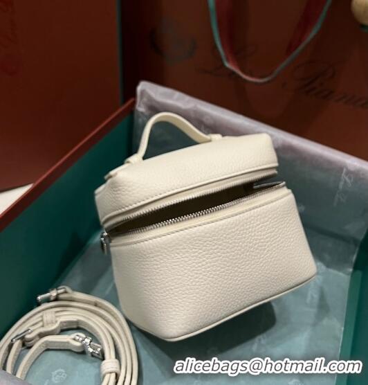 Promotional Loro Piana Extra Pocket L11.5 Pouch in Calfskin with Rabbit Charm LP5451 Cream White 2023