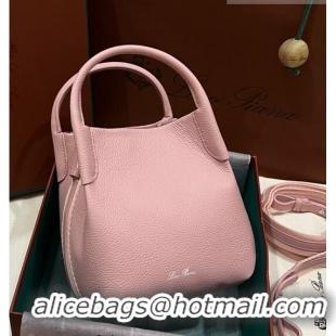 Buy Fashionable Loro Piana Micro Bale Bucket Bag in Grained Calfskin LP5454 Pink 2023