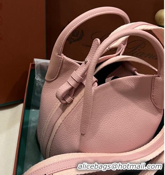 Buy Fashionable Loro Piana Micro Bale Bucket Bag in Grained Calfskin LP5454 Pink 2023