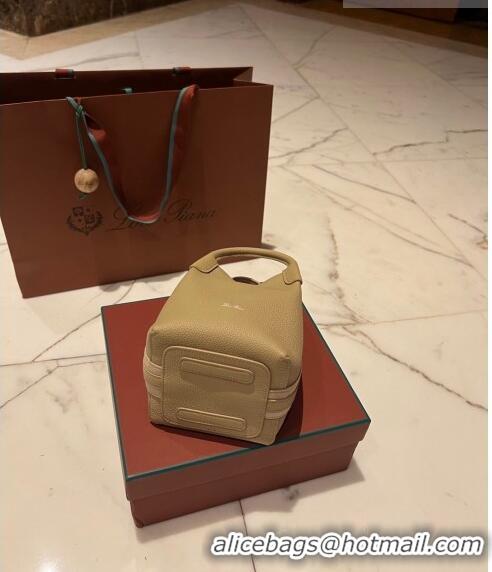 Promotional Loro Piana Micro Bale Bucket Bag in Grained Calfskin LP5454 Apricot 2023