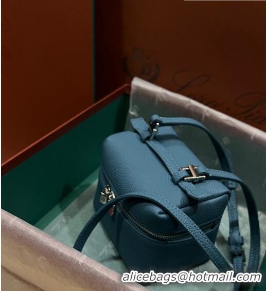 Good Product Loro Piana Extra Pocket L11.5 Pouch in Calfskin with Rabbit Charm LP5455 Blue 2023