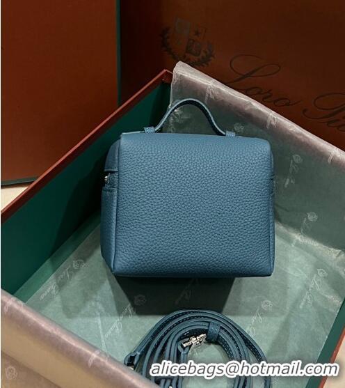 Good Product Loro Piana Extra Pocket L11.5 Pouch in Calfskin with Rabbit Charm LP5455 Blue 2023