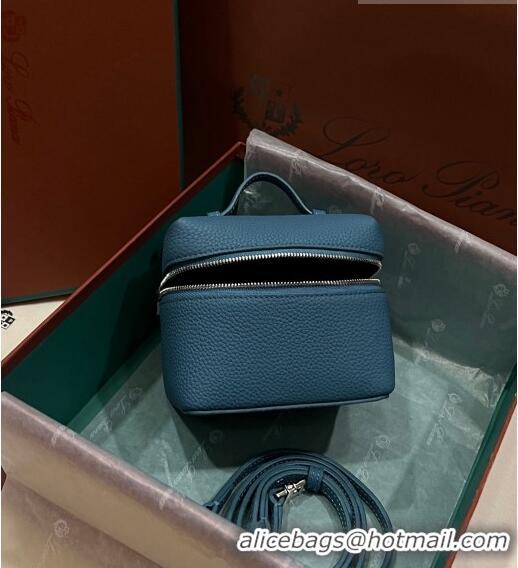 Good Product Loro Piana Extra Pocket L11.5 Pouch in Calfskin with Rabbit Charm LP5455 Blue 2023