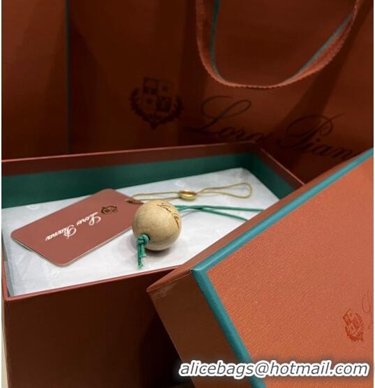 Custom Loro Piana Extra Pocket L11.5 Pouch in Calfskin with Rabbit Charm LP5455 Khaki Green 2023