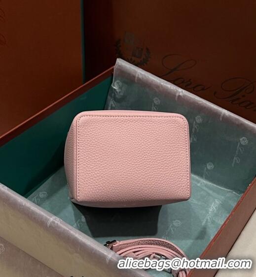 Top Quality Loro Piana Extra Pocket L11.5 Pouch in Calfskin with Rabbit Charm LP5455 Light Pink 2023