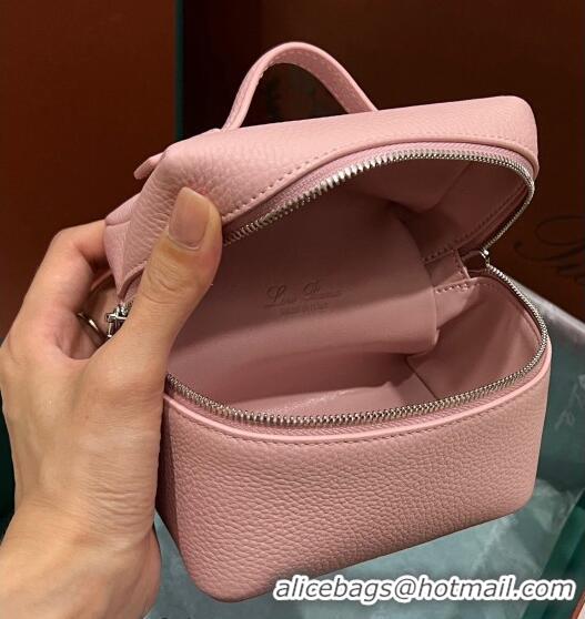 Top Quality Loro Piana Extra Pocket L11.5 Pouch in Calfskin with Rabbit Charm LP5455 Light Pink 2023