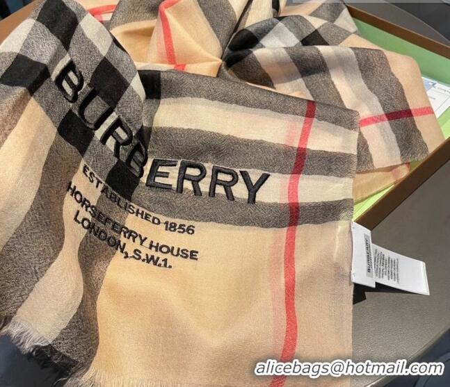 Big Discount Burberry Cashmere Scarf 110x200cm BU0822 2023