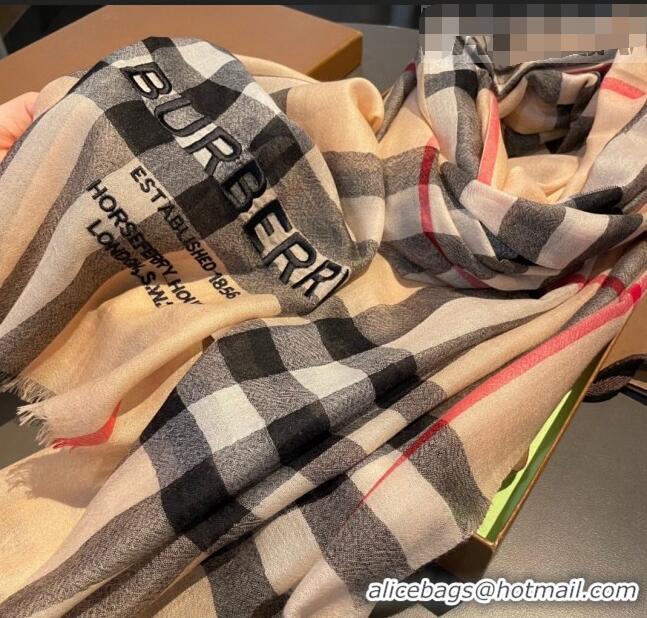 Big Discount Burberry Cashmere Scarf 110x200cm BU0822 2023