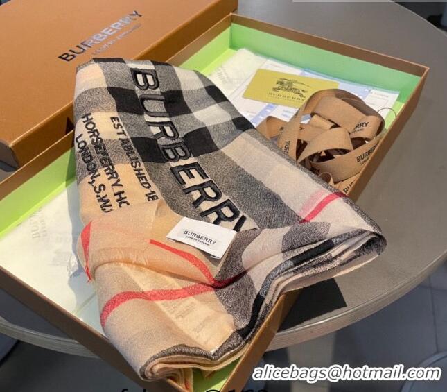 Big Discount Burberry Cashmere Scarf 110x200cm BU0822 2023