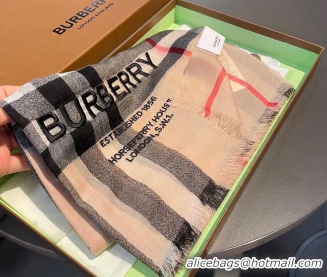 Big Discount Burberry Cashmere Scarf 110x200cm BU0822 2023