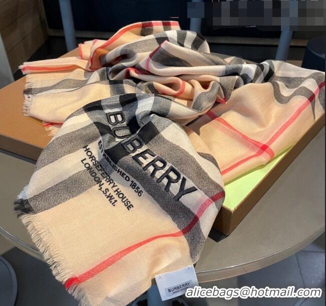 Big Discount Burberry Cashmere Scarf 110x200cm BU0822 2023