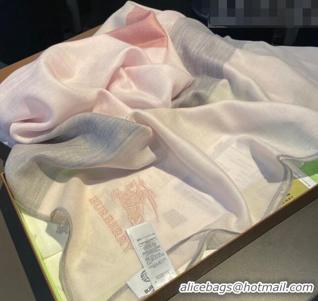 Unique Grade Burberry Cashmere Long Scarf 90x200cm BR082202 Light Pink 2023